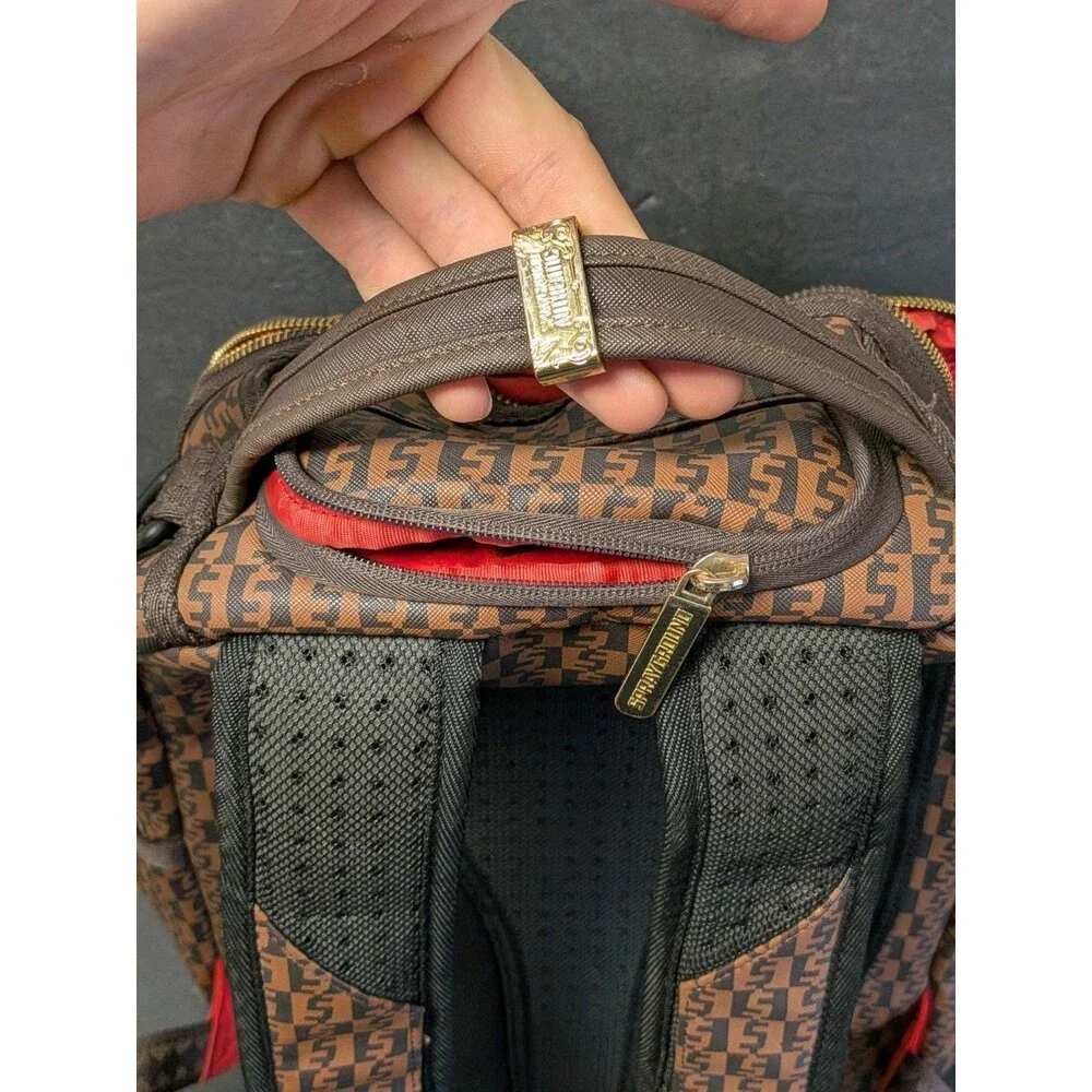 Sprayground Limited Edition Shark Mouth Backpack Zipper Needs Repair & See Photo